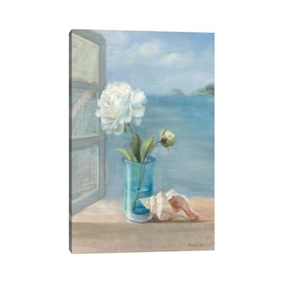 iCanvas "Coastal Floral I" by Danhui Nai Canvas Print