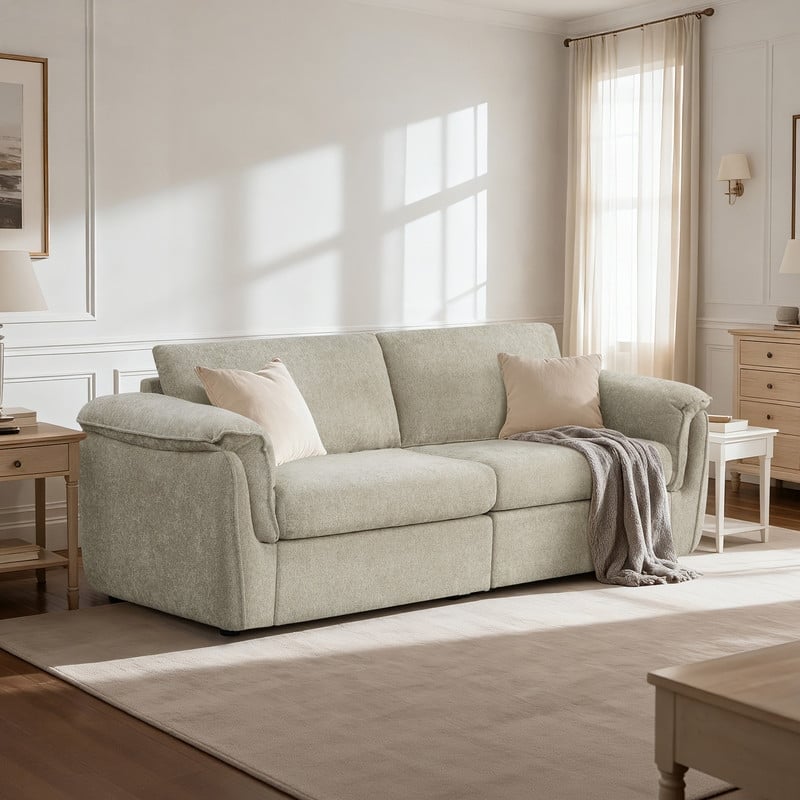Spruce & Spring Modular Sectional Sofas with Optial Storage Console for Living Room