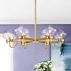 preview thumbnail 2 of 6, Black or Gold Large Big Sputnik Glass Chandelier for Living Room, Bedroom
