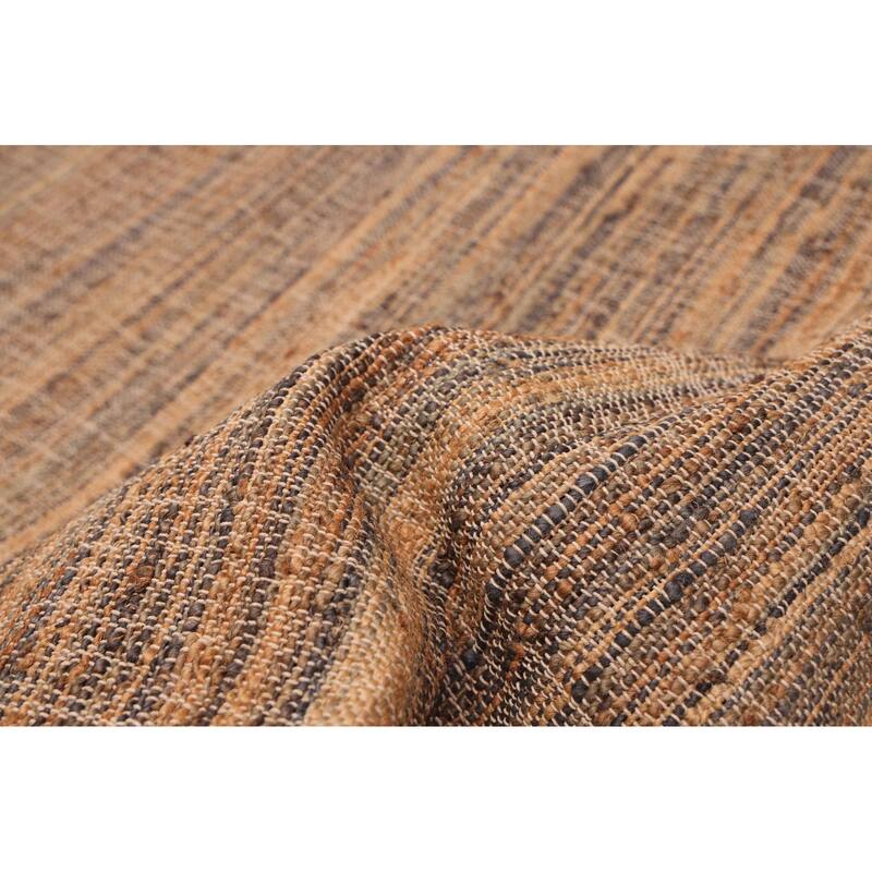 ECARPETGALLERY Flat-Weave Palas Denizli Tan Jute Kilim - 5'6 x 7'3
