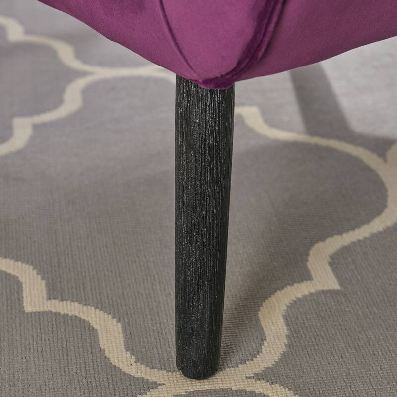 Fuchsia Velvet Arm Chair