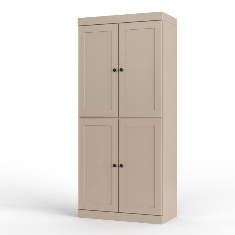 Palace Imports 100% Solid Wood 32" Bathroom Storage Cabinet with Shaker Doors, 2-Drawers and Adjustable Shelves