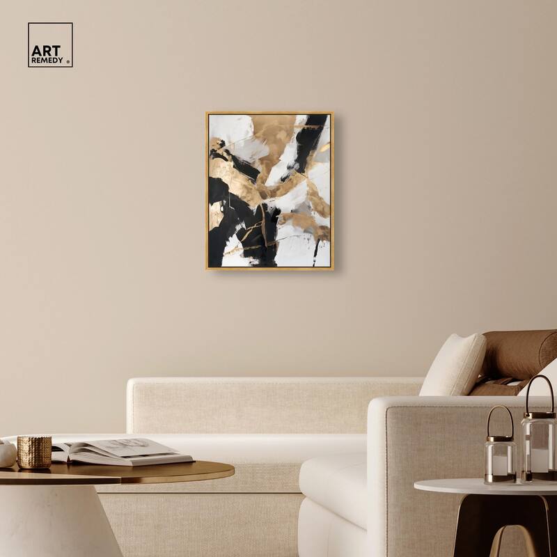 Cracked Gilt II Canvas by Art Remedy