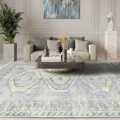 Hand Knotted Turkish Oushak GrayWool Traditional Oriental Area Rug