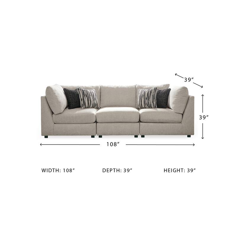 Signature Design by Ashley Kellway 3-Piece Sofa, Bisque