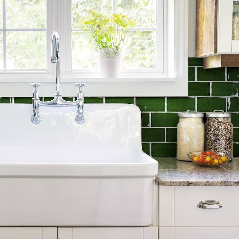 Merola Tile Viva Antic Verde 3" x 6" Ceramic Wall Tile