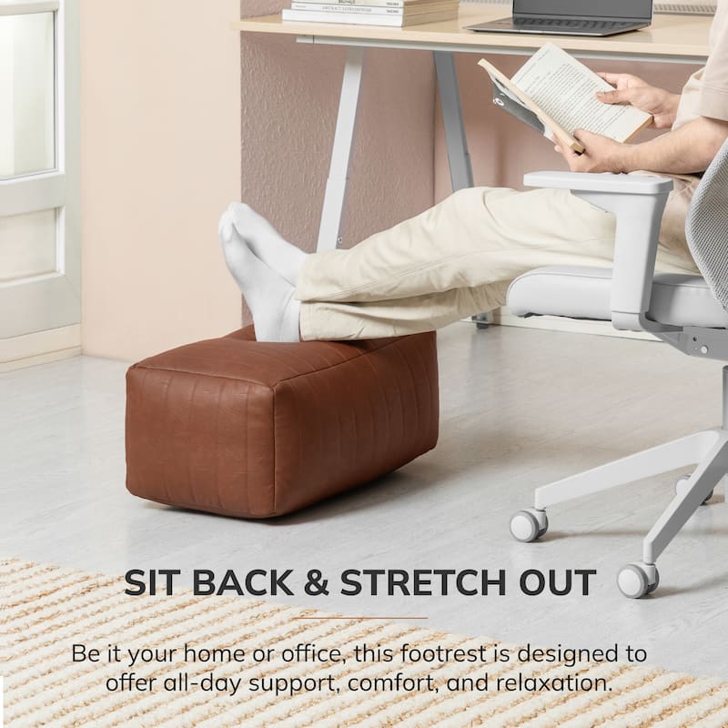 Jani Footrest Bench Ottoman Pouf - Handcrafted for Seating, Footrest, Home Decor for Living Room, Bedroom Pouf