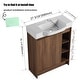 preview thumbnail 4 of 26, Jentoria 28" Bathroom Vanity with Sink, Mini FreeStanding Bathroom Vanity with Soft Close Door and Adjustable shelf
