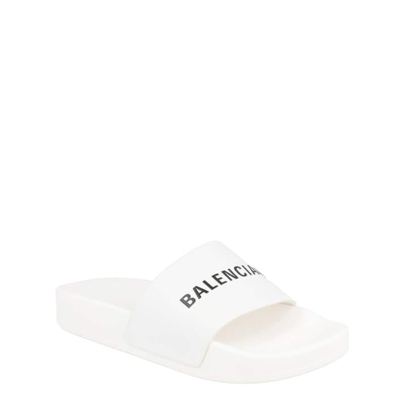 Balenciaga Logo Pool Slides