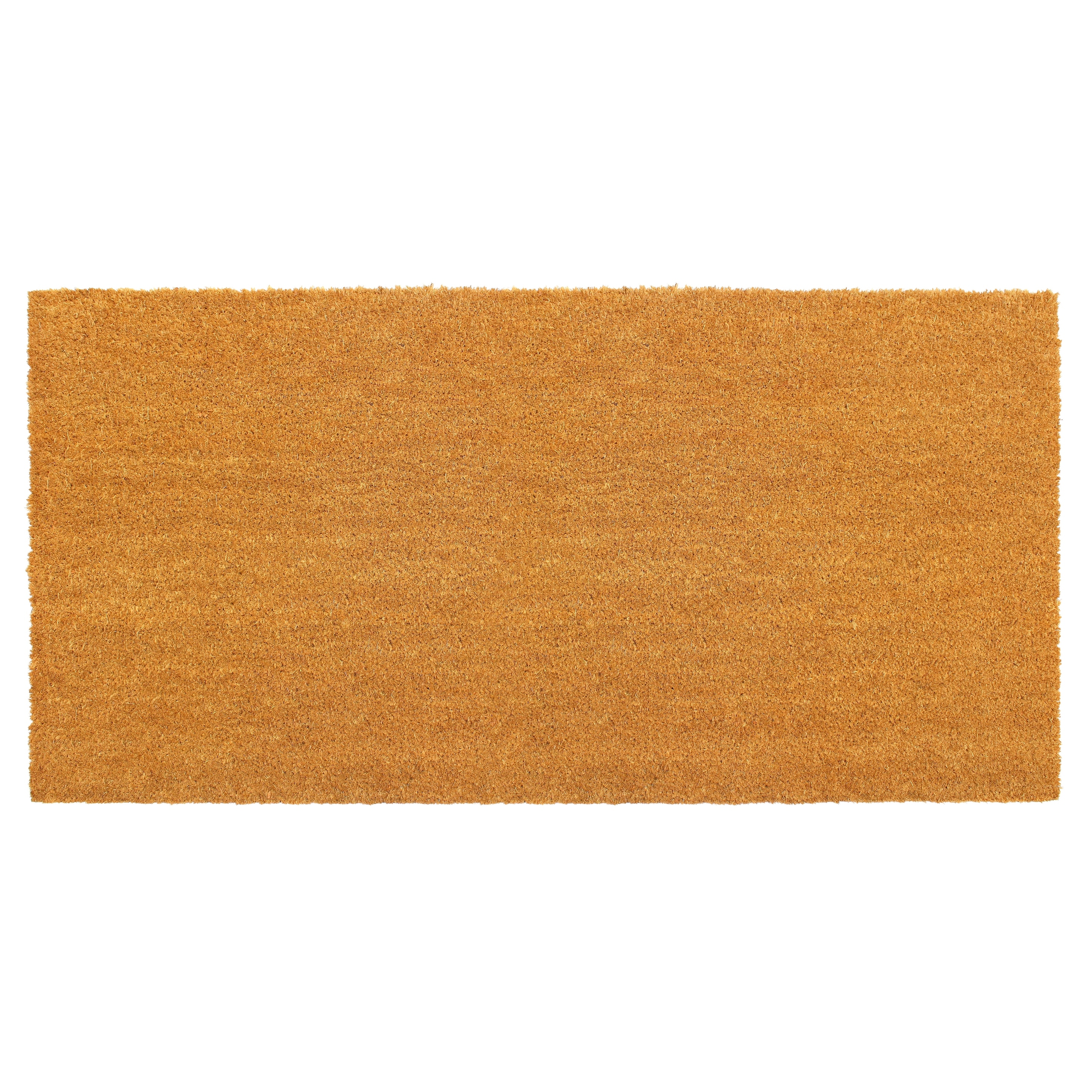 Rugsmith Natural Machine Tufted Plain Doormat - 36 x 60