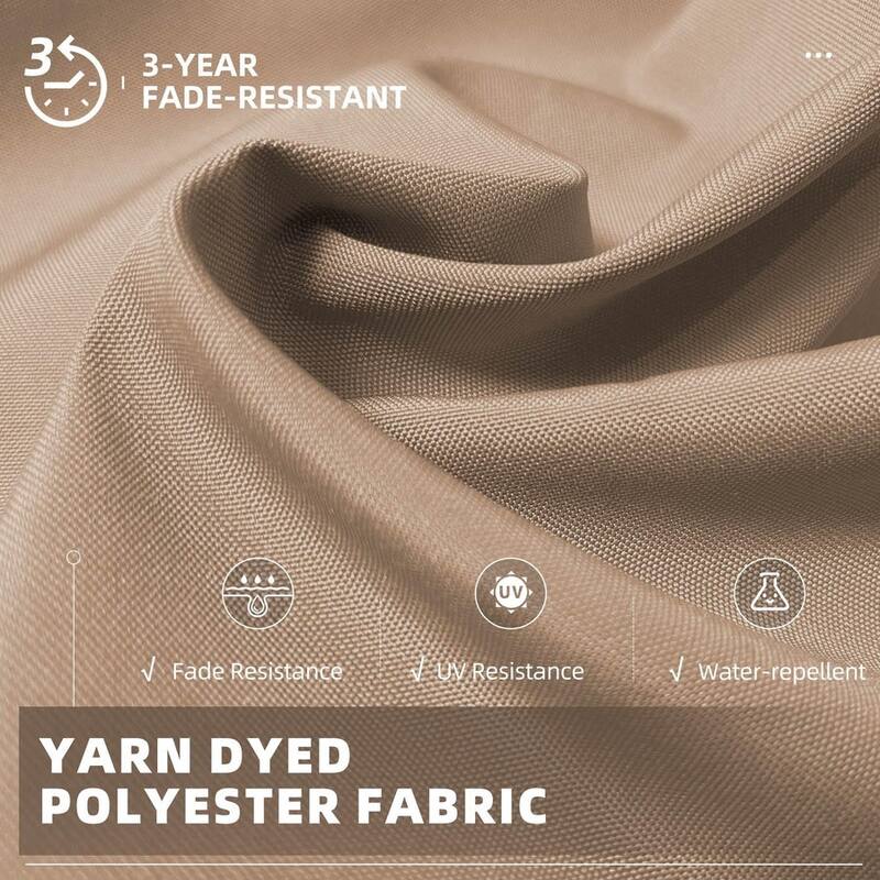 PURPLE LEAF 10 x 13 ft 360 Degree Rotation Patio Umbrella With Base