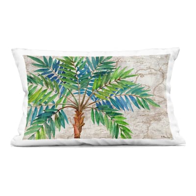 Stupell Aqueous Palm Tree Decorative Printed Throw Pillow Design by Paul Brent