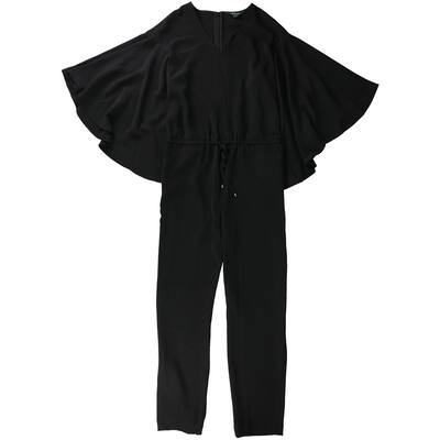 Ralph Lauren Womens v-neck Jumpsuit,, Black, 8