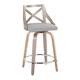 Option Grey Fabric/Light Grey Wood/Chrome