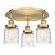 Option Brushed Brass / Clear Deco Swirl