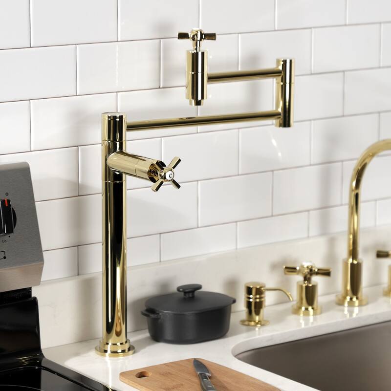 Millennium Two-Handle 1-Hole Deck Mount Pot Filler Faucet