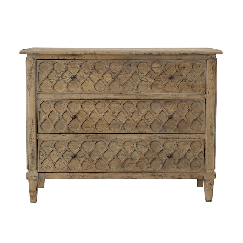 Roseville 3-Drawer Storage Wood Chest