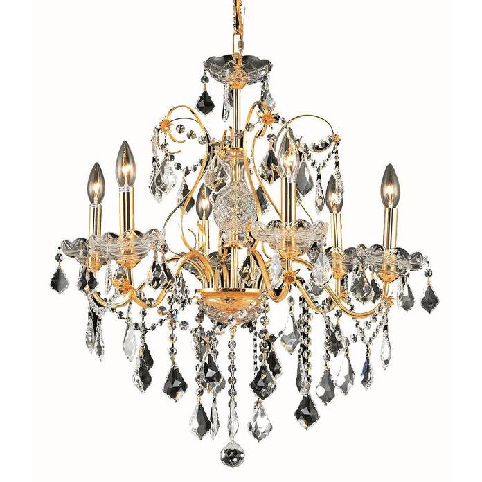 Fleur Illumination 6 light Gold Chandelier