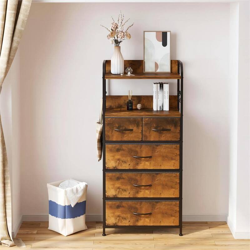 Dresser for Bedroom with 5 Drawers