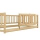 preview thumbnail 18 of 20, Twin Size Floor Bed, Montessori Floor Bed with Fence and Door, Kids Montessori Bed Twin Size