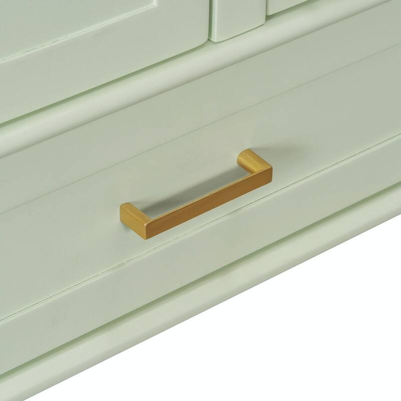 24.8" Bathroom Vanity with Ceramic Sink, Modern Freestanding Cabinet with Soft-Close Door and 3 Storage Drawers