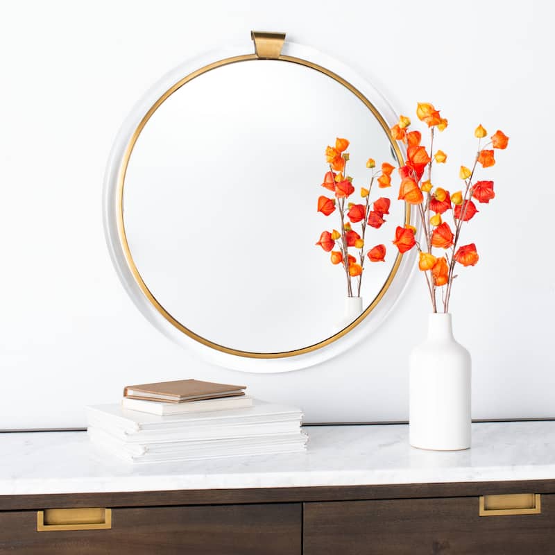 SAFAVIEH Couture Donzel Acrylic Mirror - Clear - 26 In W x 26 In D x 1.19 In H
