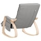 preview thumbnail 5 of 13, vidaXL Rocking Chair Rocker Swinging Chair for Living Room Nursery Fabric - 26.4" x 31.5" x 34.6"