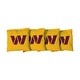 preview thumbnail 1 of 1, Washington Commanders NFL Yellow Cornhole Bags All-Weather Resin Filled