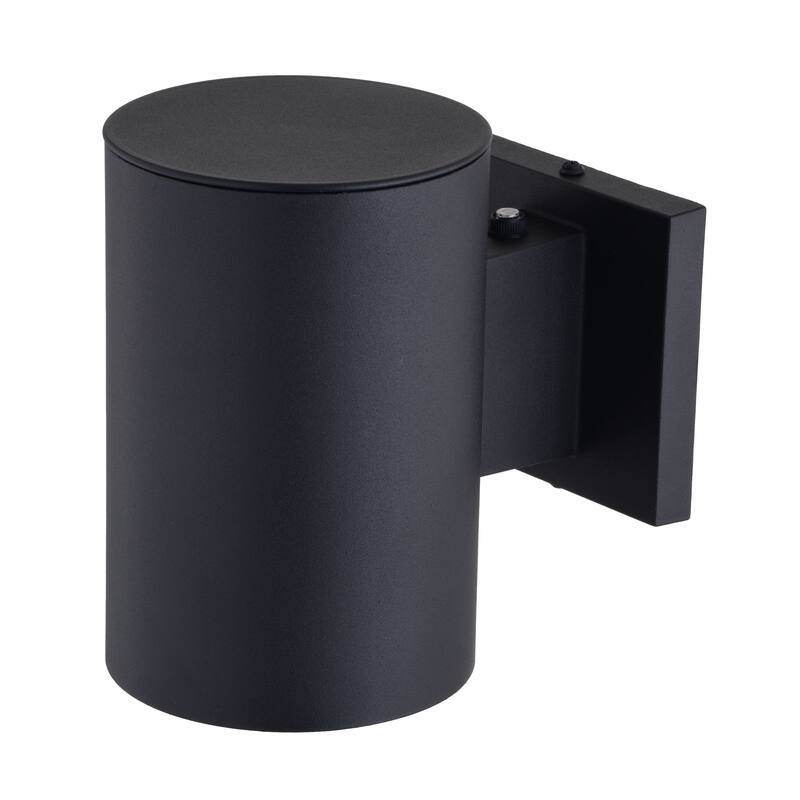 Chiasso Aluminum 2 Light Dusk to Dawn Black Contemporary Outdoor Wall Light