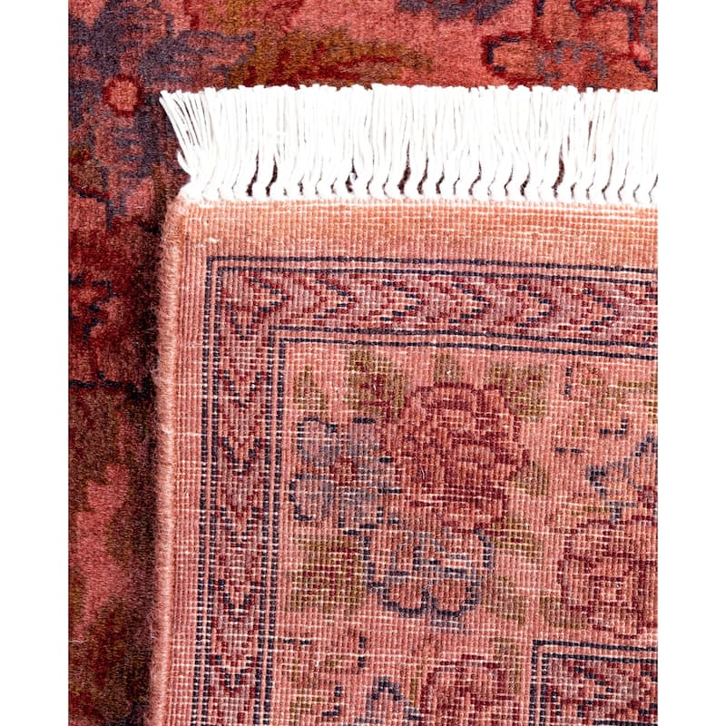 Overdyed One-of-a-Kind Hand-Knotted Area Rug - Pink - 2' 7" x 10' 2"