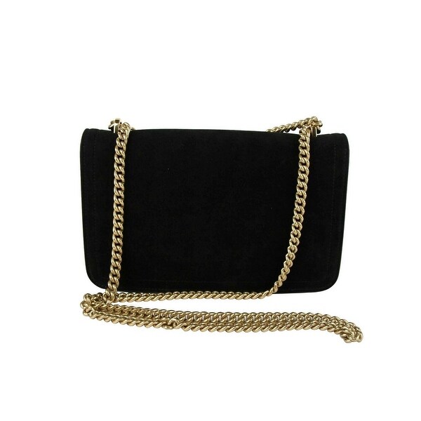 suede chain bag