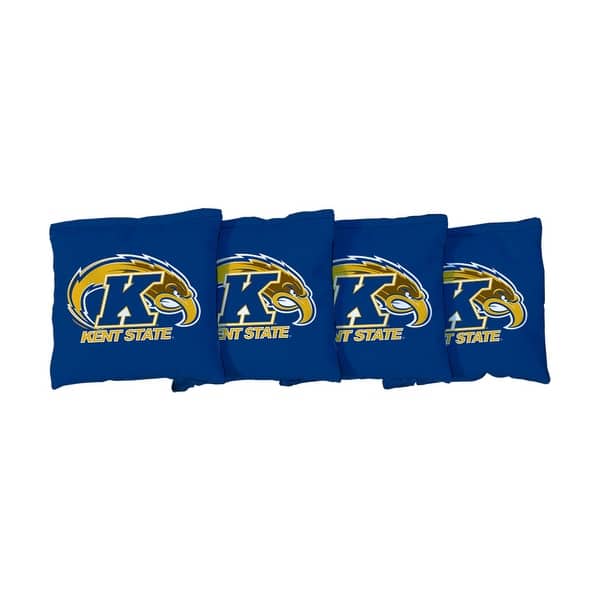 slide 2 of 3, Kent State Blue Cornhole Bags All-Weather Resin Filled