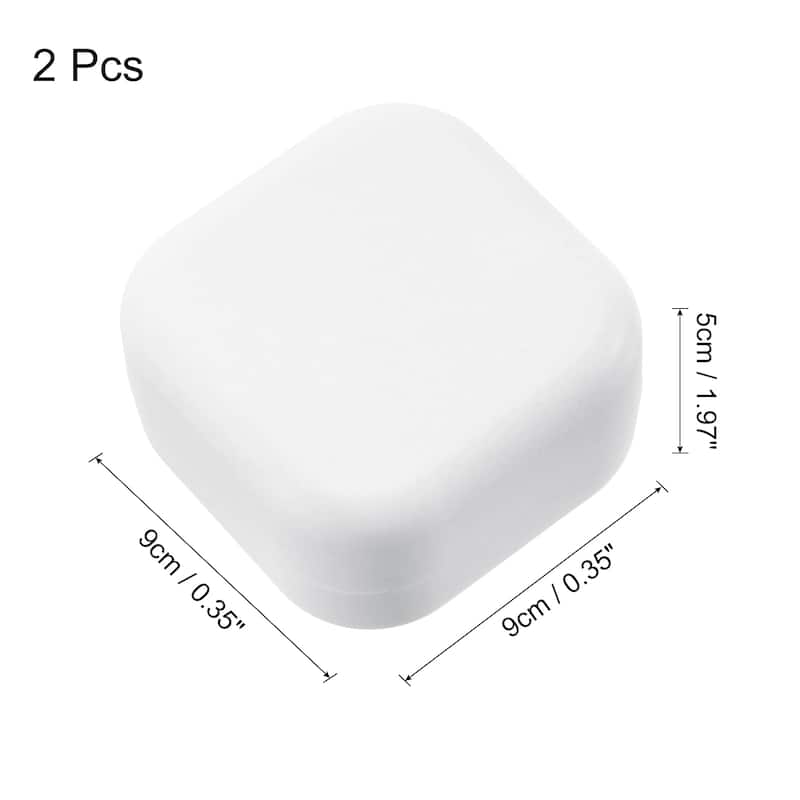 Wooden Soap Holder, Detachable Soap Box - White - 2Pcs