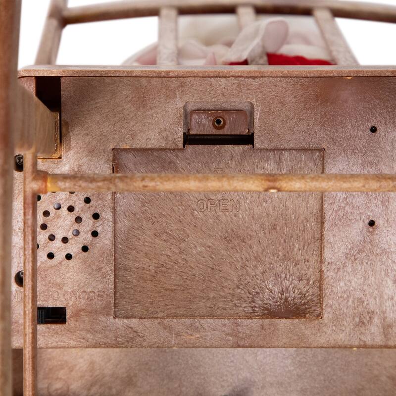 Animated Musical Mrs. Claus in Rocking Chair Christmas Decoration - 14"