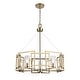 preview thumbnail 3 of 6, Marco 5-Light Chandelier in Brushed Champagne Bronze with Clear Glass - 5 Light Chandelier