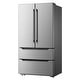 preview thumbnail 14 of 17, Cosmo 22.5 cu. ft. 4-Door French Door Refrigerator with Pull Handles in Stainless Steel, Counter Depth