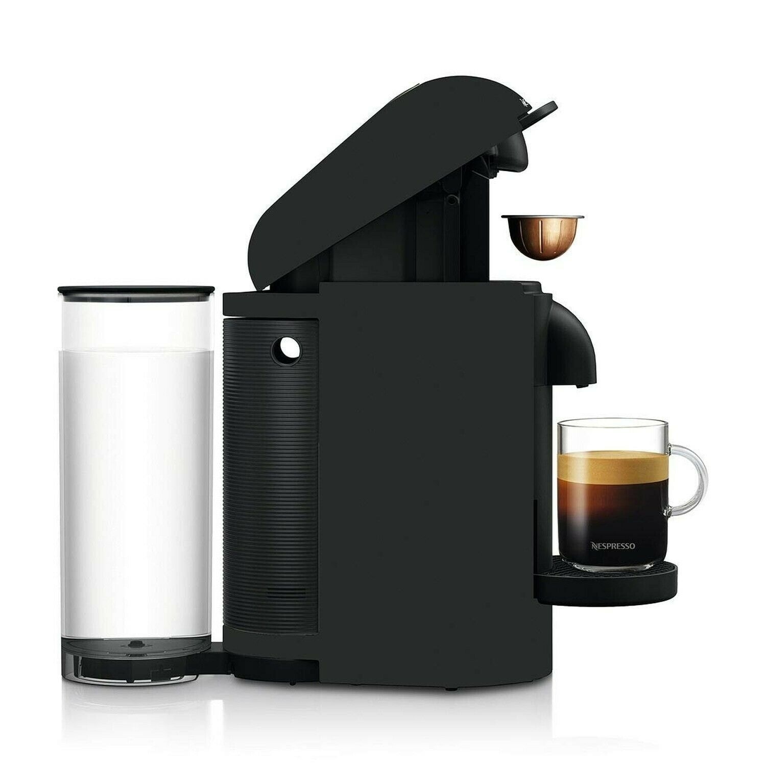 Nespresso VertuoPlus Matte Black Coffee Maker Espresso Machine by Breville