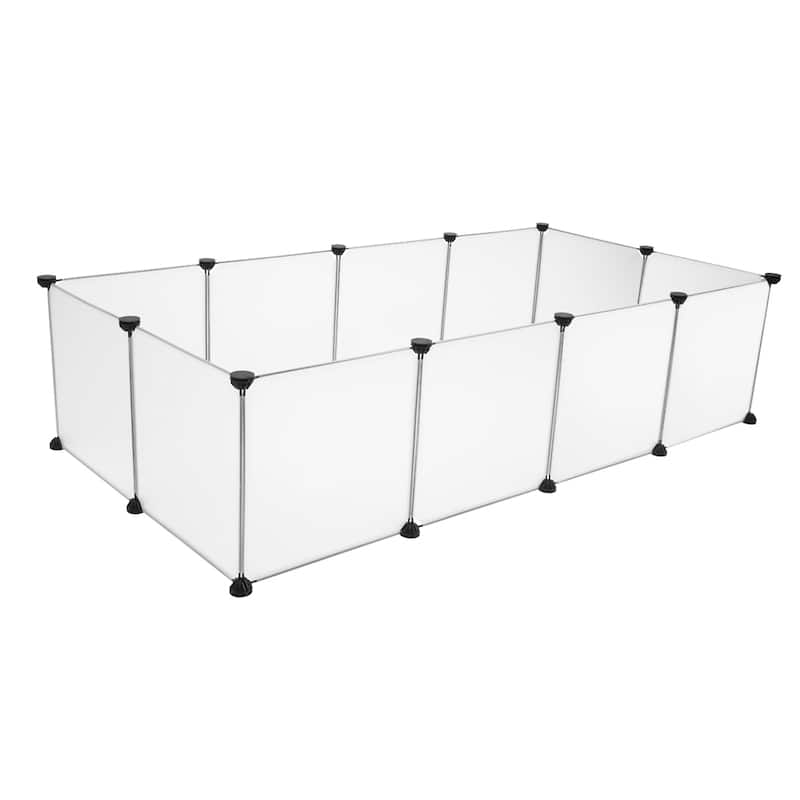 Pet Playpen Plastic Yard Fence for small Animals,Portable Large Space
