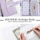 preview thumbnail 6 of 5, A6 Budget Binder with Zipper Planner Organiser Bag Sticker Bookkeeping