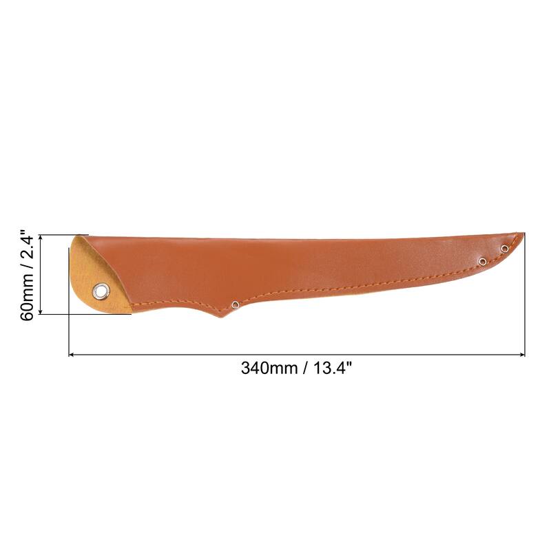 PU Leather Chef Knife Sheath, Knife Cover Sleeves for Kitchen, Brown