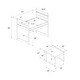 preview thumbnail 15 of 18, Max & Finn Signy Kids Table and 2 Chairs Set with Adjustable Heights, Pink/White