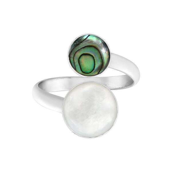 Handmade Ocean Inspired Circle Duality Sterling Silver Wrap Around Ring Thailand Overstock 31672059