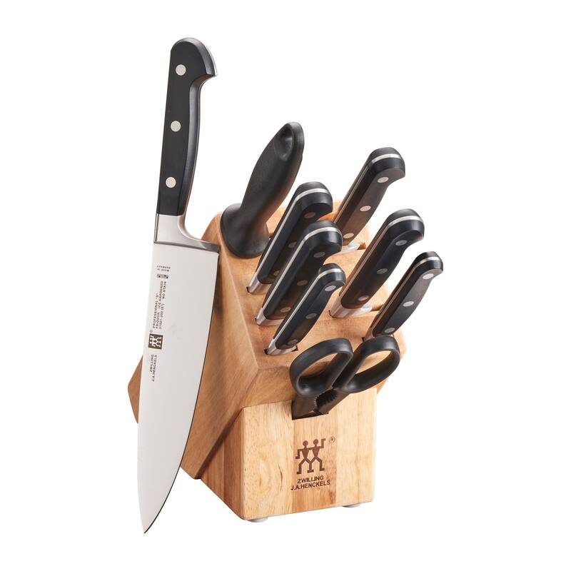 ZWILLING Professional "S" 10-pc Knife Block Set - Black - Black - 10 Piece - 10-pc