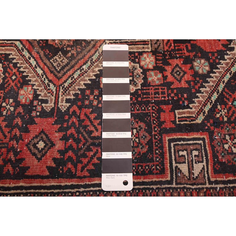 ECARPETGALLERY Hand-knotted Melis Vintage Black, Red Wool Rug - 3'3 x 5'8