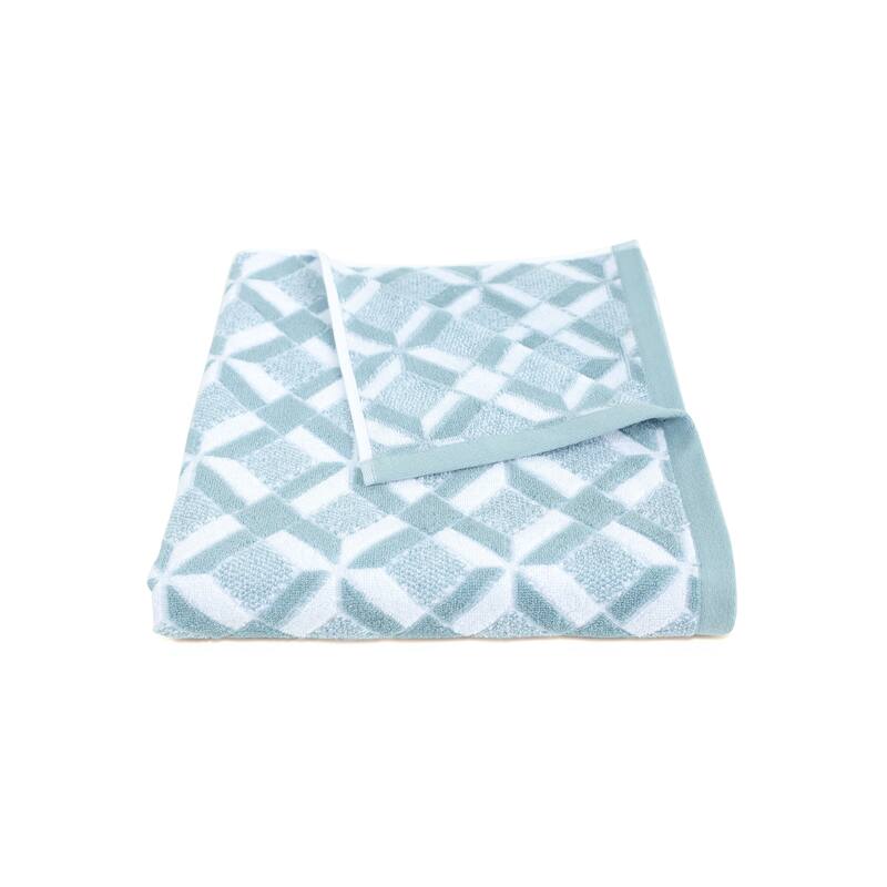 Martex Geo Blue Bath Towel - Bath Towel - Mineral