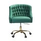 preview thumbnail 22 of 115, Lydia Swivel Height Adjustable Task Chair with Gold Base