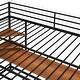 preview thumbnail 9 of 8, Black Full Size Metal Loft Bed with Desk, Ladder and Shelve for Kids, Teens, Girls, Boys
