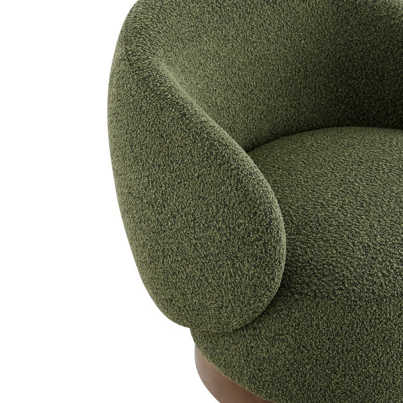 Spruce & Spring Ariel Upholstered Swivel Accent Chair Fabric