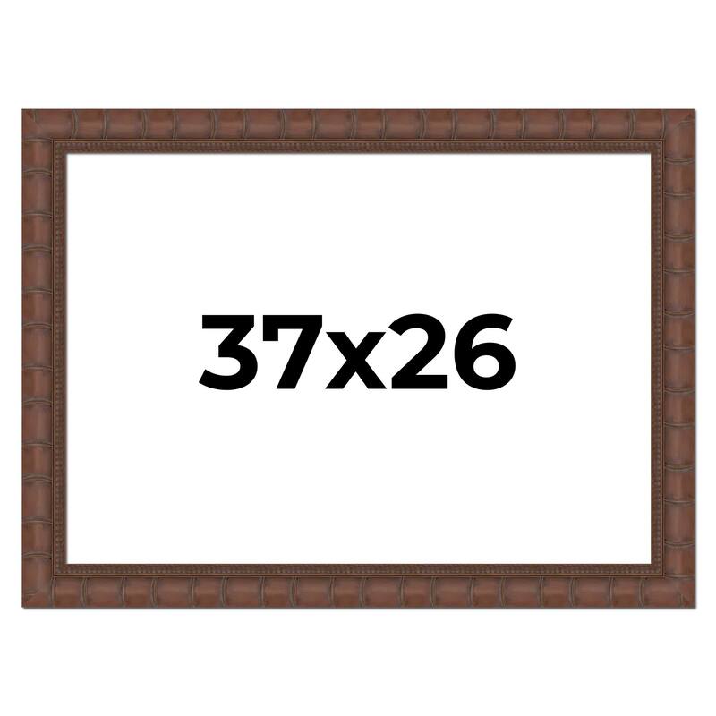 37x26 Frame Pewter Solid Wood Picture Frame Width 1.625 Inches | Interior Frame Depth 0.6875 Inches
