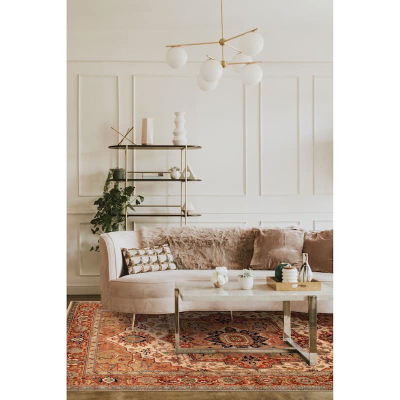ECARPETGALLERY Hand-knotted Jules Sultane Ivory Wool Rug - 9'5 x 13'5